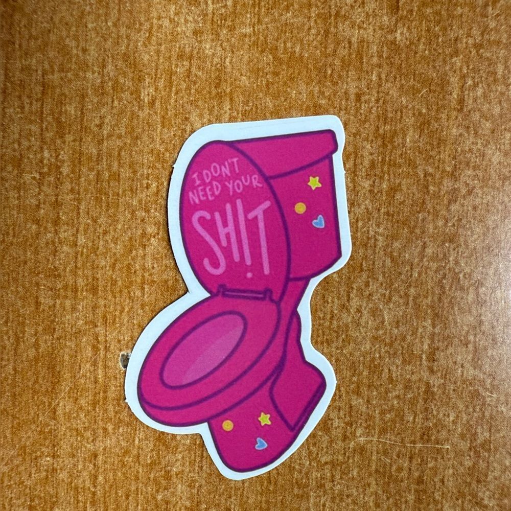 Pink‎ Toilet Sticker